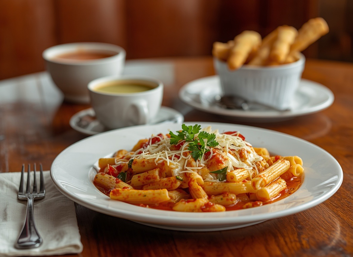 Lunch Duo — Five Cheese Ziti al Forno